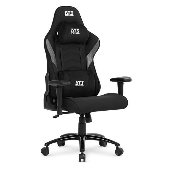 Imagem de Cadeira Gamer DT3 Elise Fabric V3, Até 180Kg, Reclinável, Com Almofada, Cilindro Classe D, Preto - 13759-5