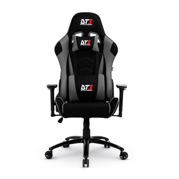 Imagem de Cadeira Gamer DT3 Mizano Fabric, Até 110 kg, Com Almofadas, Apoio de Braço 3D+, Reclinável, Cinza - 13799-9