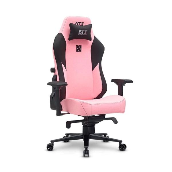 Imagem de Cadeira Gamer DT3 Nero,  Até 140kg, Com Almofada, Reclinável, Descanso de Braço 4D, Preto e Rosa - 13546-9