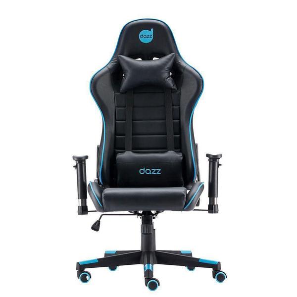 Imagem de Cadeira Gamer Dz Prime X V2 Preto E ul Com Almofada Par