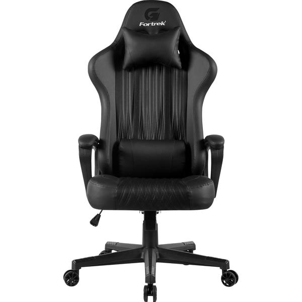 Imagem de Cadeira Gamer Ergonômica Com Almofadas Vickers Fortrek preto Material Do Estofamento Revestimento material sintético De Alto Conforto