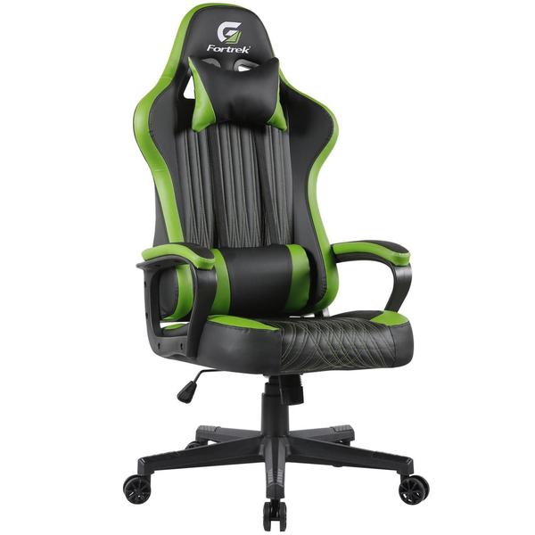 Imagem de Cadeira Gamer Ergonômica Com Almofadas Vickers Fortrek preto Material Do Estofamento Revestimento material sintético De Alto Conforto