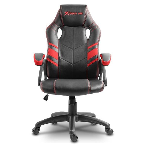 Imagem de Cadeira Gamer Ergonomica - Preto com Vermelho - XTRIKE ME GC-803