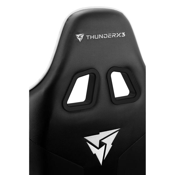Imagem de Cadeira Gamer Escritório ThunderX3 EC3 Encosto Reclinável material sintético de Alta Qualidade Cor Branco