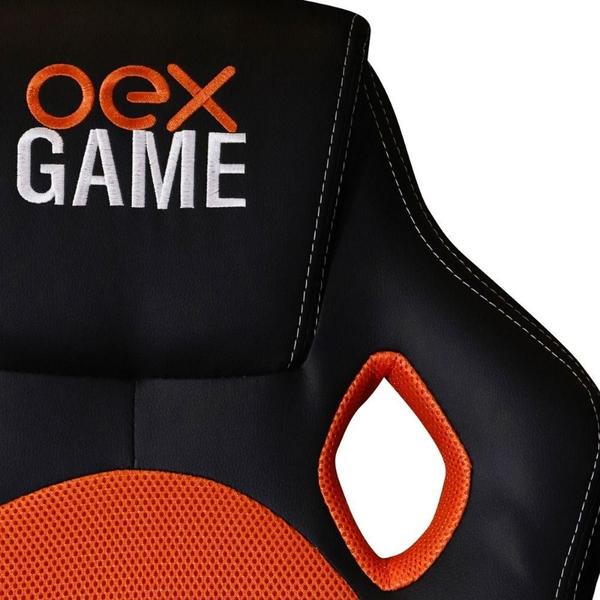 Imagem de Cadeira Gamer Estofado material sintético 120Kg OEX Game GC100