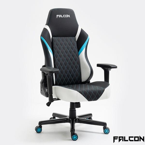Imagem de Cadeira Gamer Falcon - Blaster Branca e Azul