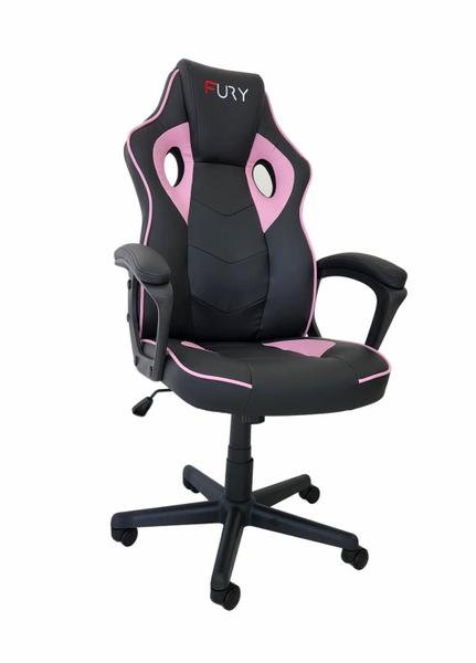 Imagem de Cadeira Gamer Fury STR Ajust de altura, Função Relax - Rosa