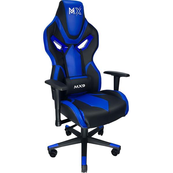 Imagem de Cadeira Gamer Giratória material sintético Preto / Azul Mymax - MX9