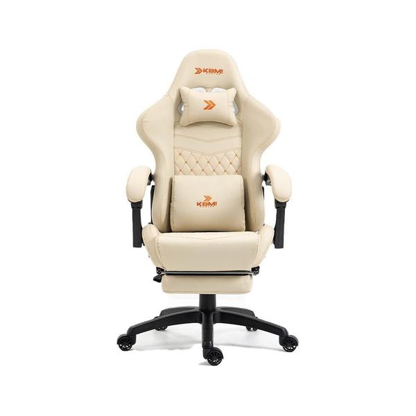Cadeira Gamer KBM! GAMING Tempest CG600, Branco, Com Almofadas, Descanso Para Pernas Retrá... Cadeira Gamer KBM! GAMING Tempest CG600, Branco, Com Almofadas, Descanso Para Pernas Retrá...