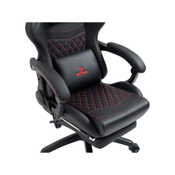 Imagem de Cadeira Gamer KBM! GAMING Tempest CG600, Preta e Vermelho, Com Almofadas, Descanso Para Pernas Retrátil, Reclinável - KGCG600PTVM