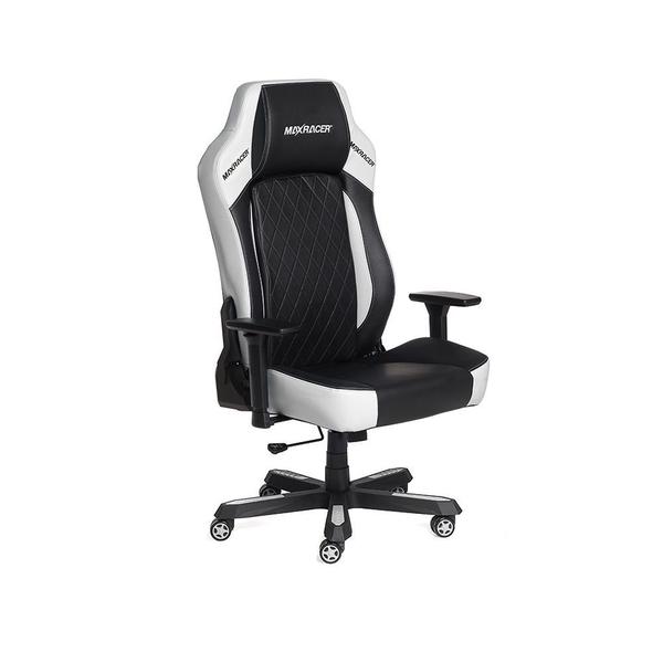 Imagem de Cadeira Gamer MaxRacer Bunker-SMI Branca 8 Pontos de Massagem