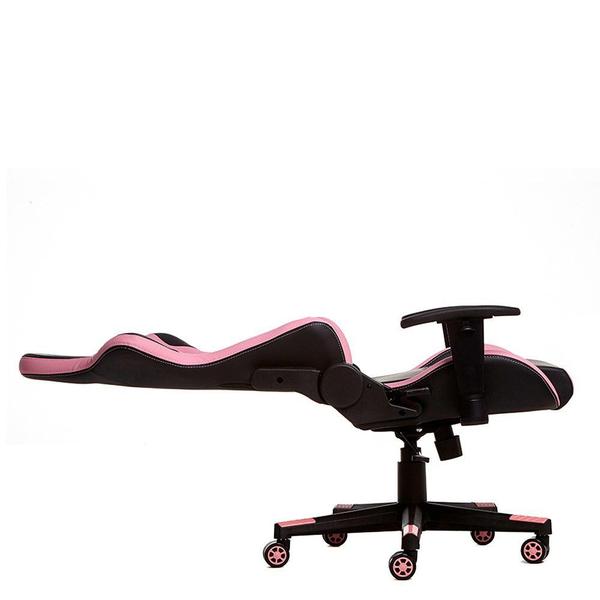 Imagem de Cadeira Gamer MaxRacer Skilled Rosa Reclina 180 graus