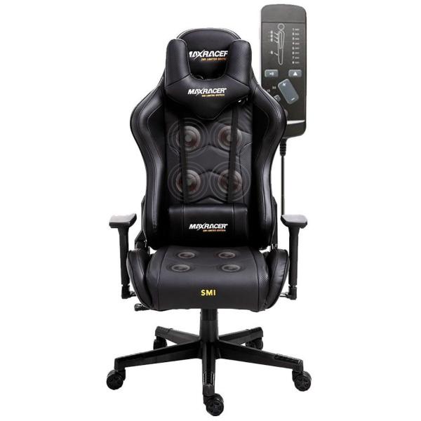 Imagem de Cadeira Gamer MaxRacer Tactical SMI Limited Edition Sistema de Massagem de 8 pontos