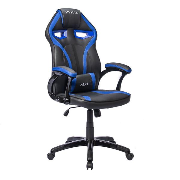 Imagem de Cadeira Gamer MX1 Giratoria Preto e Azul Mymax