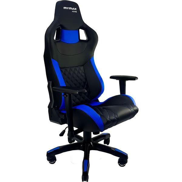 Imagem de Cadeira Gamer MX15 Giratoria Preto e Azul MYMAX