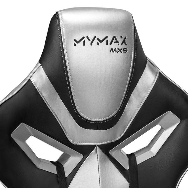 Imagem de Cadeira Gamer MX9 Giratoria Preto/Prata - MYMAX