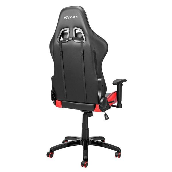 Imagem de Cadeira Gamer Mymax MX5, Até 150kg, Com Almofadas, Reclinável, Descanso de Braço 2D, Preto e Vermelho - MGCH-MX5/RD