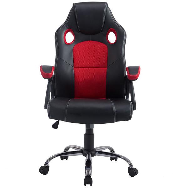 Imagem de Cadeira Gamer Office Giratória com Elevação a Gás Extreme F03 Preto Vermelho - Lyam Decor