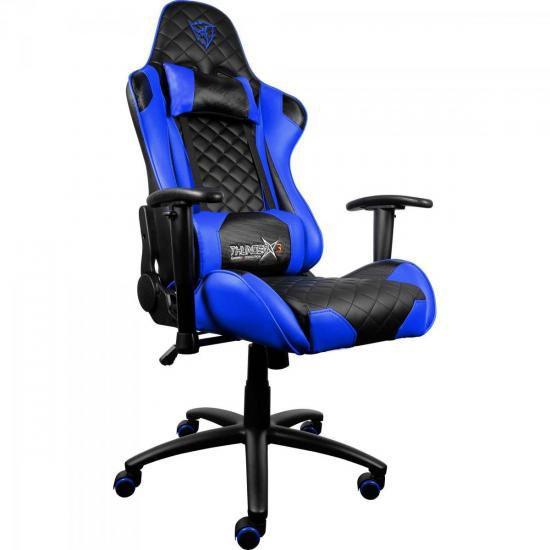 Imagem de Cadeira Gamer Profissional TGC12 PRETA/AZUL THUNDERX3