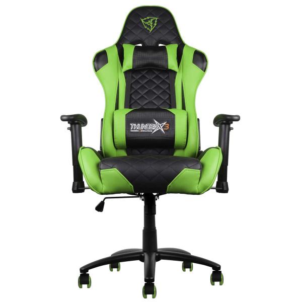 Imagem de Cadeira Gamer Profissional TGC12 PRETA/VERDE THUNDERX3