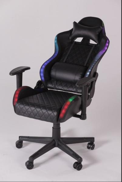 Imagem de Cadeira Gamer Reclinável e Relax Com Iluminação LED RGB Preta