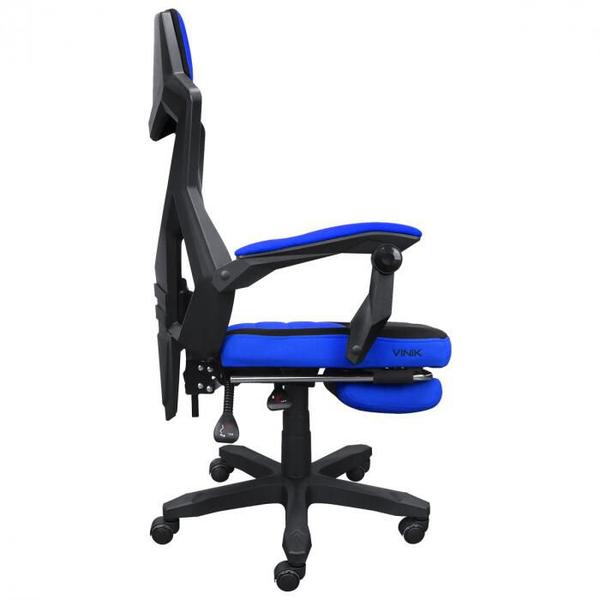 Imagem de Cadeira gamer rocket preta com azul - cgr10paz