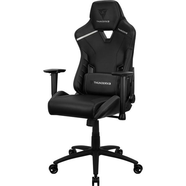 Imagem de Cadeira Gamer ThunderX3 Com Encosto Reclinável de 135material sintético e Fibra de Carbono Com Base de Metal e Giratória Apoio de Braço 2D Cor Preta All Black