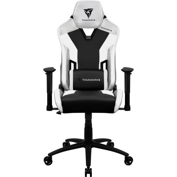 Imagem de Cadeira Gamer ThunderX3 TC3 All White Cor Branca Com Almofada Ergonômica Para Lombar e Apoio de Pescoço e Braço Bidirecional Suporta Até 120Kg