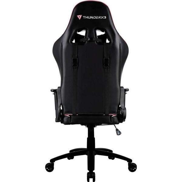 Imagem de Cadeira Gamer Thunderx3 TGC12 Profissional, Até 120kg, Com Almofadas, Reclinável, Descanso de Braço 2D, Rosa e Preto - 78203