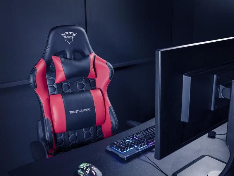 Imagem de Cadeira Gamer Trust Gxt 708R Resto Vermelha/Preta