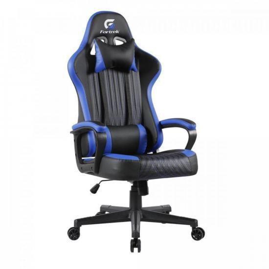 Imagem de Cadeira Gamer Vickers Preta/Azul Fortrek