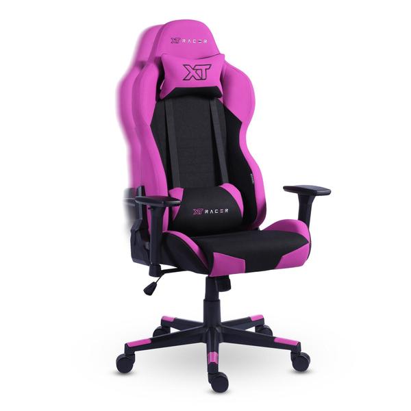 Imagem de Cadeira Gamer Xt Racer Defender - Preta E Rosa