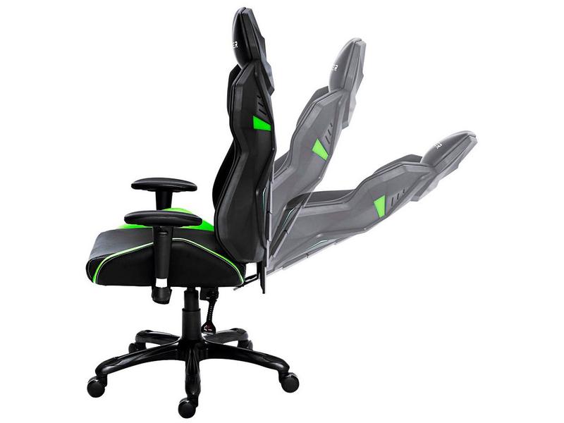 Imagem de Cadeira Gamer XT Racer Reclinável Preta e Verde