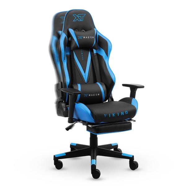 Imagem de Cadeira Gamer Xt Racer Viking Series Com Apoio De Pés Azul