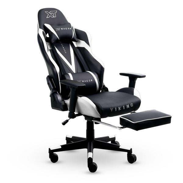 Imagem de Cadeira Gamer Xt Racer Viking Series Com Apoio De Pés Branco