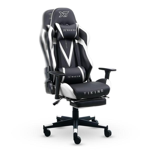 Imagem de Cadeira Gamer Xt Racer Viking Series Com Apoio De Pés Branco