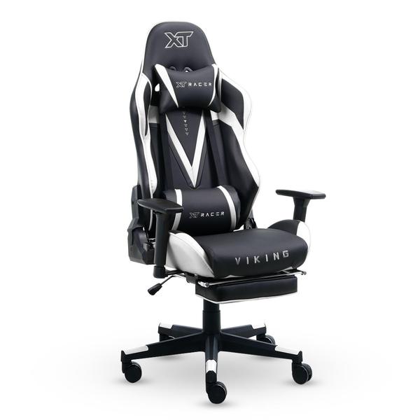 Imagem de Cadeira Gamer Xt Racer Viking Series Com Apoio De Pés Branco