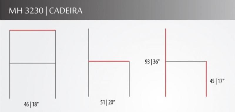 Imagem de Cadeira Herval MH3230 Tec. 2490C1