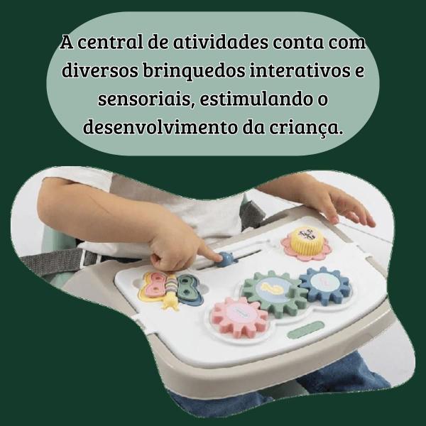 Imagem de Cadeira Infantil 2x1 Para Bebê Alimentação e Didática Cadeirão Papinha e Atividades Educativo Para Crianças