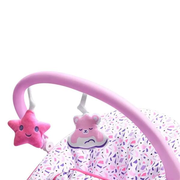 Imagem de Cadeira Infantil de Descanso Bebê Rosa Nap Time Multikids