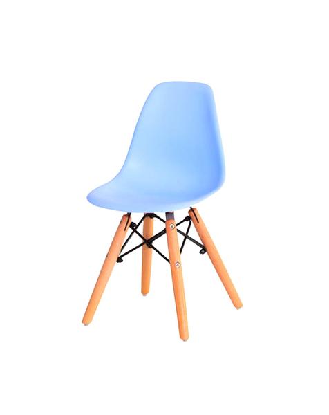 Imagem de Cadeira Infantil Eames Braço Polipropileno Base Madeira Eiffel Espresso Móveis