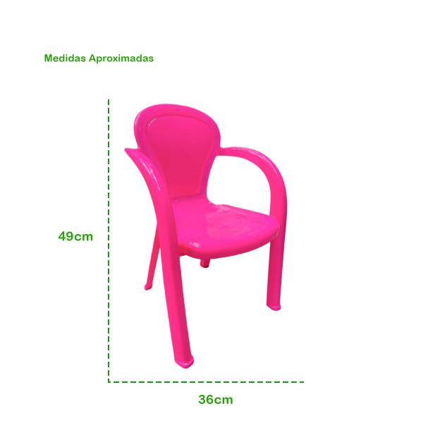 Imagem de Cadeira Infantil Usual Plastica Para Crianças Suporta 25kg Decorada ou Lisa