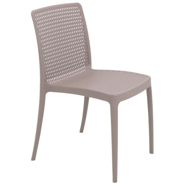 Imagem de Cadeira Isabelle em Polipropileno e Fibra de Vidro Camurça Tramontina