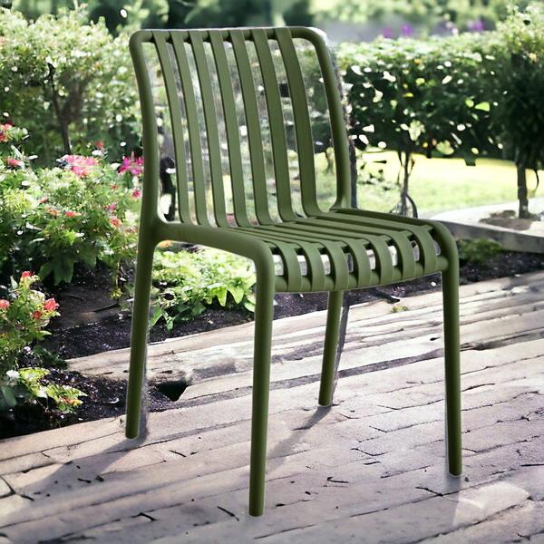 Imagem de Cadeira Monobloco Área Externa Ipanema com Proteção UV Verde G56 - Gran Belo