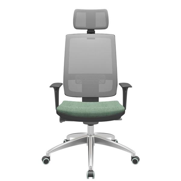 Imagem de Cadeira Office Brizza Tela Cinza Com Encosto Assento Concept Hera Autocompensador 126cm - 63199