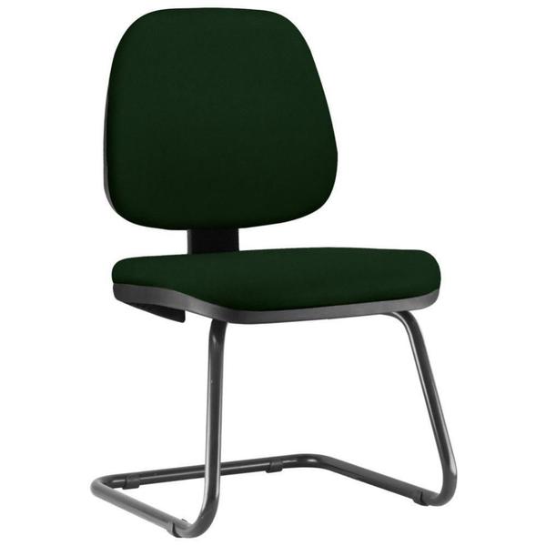 Imagem de Cadeira Para Escritório Job L02 Fixa Crepe Verde Musgo - Lyam Decor