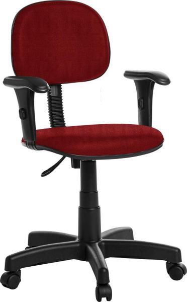 Cadeira Para Escritório Secretaria Com Braço Rcp Vermelho - Goldflex Imagem de Cadeira Para Escritório Secretaria Com Braço Rcp Vermelho
