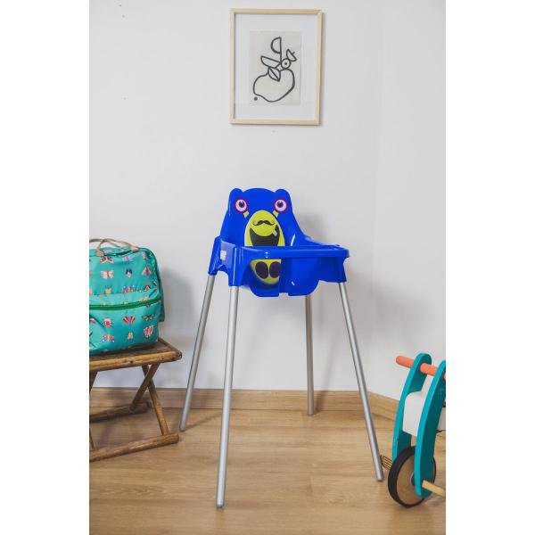 Imagem de Cadeira para Refeição Infantil Tramontina Monster em Polipropileno Azul