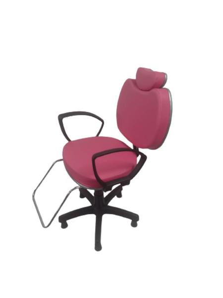 Imagem de Cadeira Para Salão De Beleza Com Encosto Fixo Pink