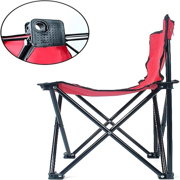 Imagem de Cadeira pesca praia camping 60cm banqueta 100kg banco assento banquinho dobravel bolsa transporte